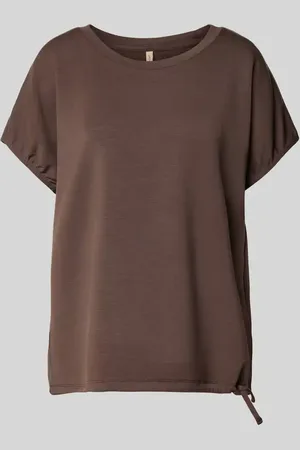 soyaconcept Bluza z prążkowanym, okrągłym dekoltem model ‘BANU’