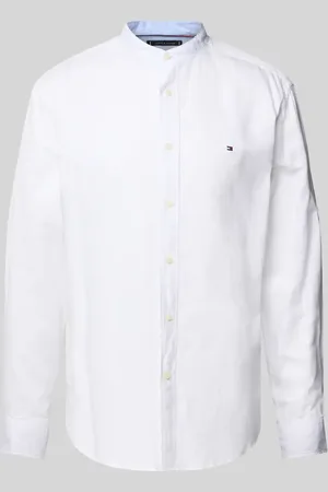 Tommy Hilfiger Koszula casualowa o kroju regular fit z mieszanki bawełny i lnu