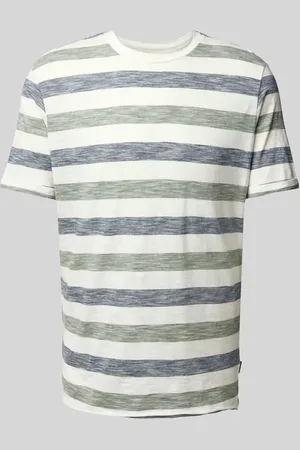 Blend T-shirt z prążkowanym, okrągłym dekoltem model ‘JELANI’