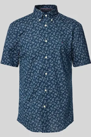 Tommy Hilfiger Koszula casualowa o kroju regular fit z mieszanki bawełny i lnu