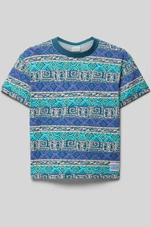 Quiksilver T-shirt z okrągłym dekoltem i detalem z logo