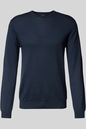 Matinique Sweter z dzianiny z wełny lana model ‘Margrate Merino’