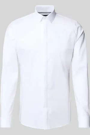Olymp Koszula biznesowa o kroju slim fit z kołnierzykiem typu kent model ‘URBAN KENT’