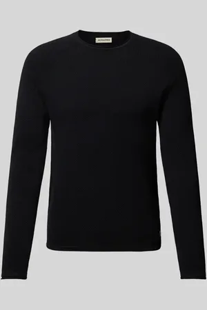 JACK & JONES Sweter z dzianiny z naszywką z logo model ‘HILL’