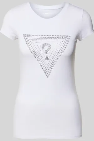 Guess T-shirt zdobiony kamieniami