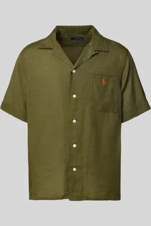 Ralph Lauren Koszula lniana o kroju custom fit z kołnierzykiem typu resort