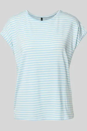 VERO MODA T-shirt o kroju regular fit z mieszanki lyocellu i elastanu model ‘AVA’