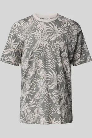Only & Sons T-shirt z prążkowanym, okrągłym dekoltem model ‘PERRY’