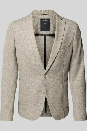 QS by s.Oliver Marynarka do garnituru o kroju slim fit z melanżowego dżerseju