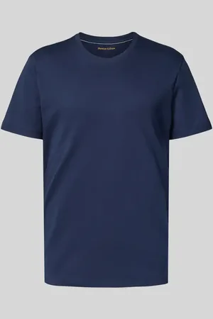 Christian Berg T-shirt z prążkowanym okrągłym dekoltem