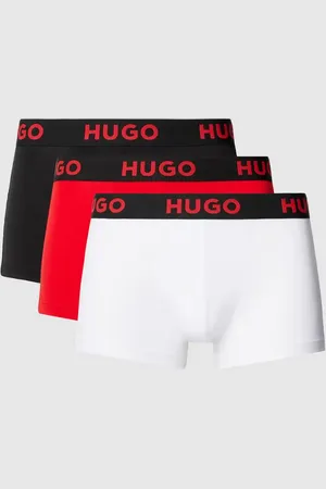 HUGO BOSS Obcisłe bokserki z elastycznym paskiem z logo w zestawie 3 szt.