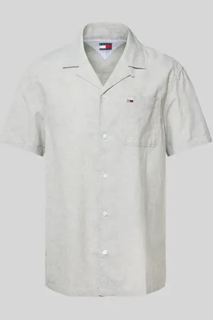 Tommy Hilfiger Koszula casualowa o kroju regular fit z mieszanki bawełny i lnu