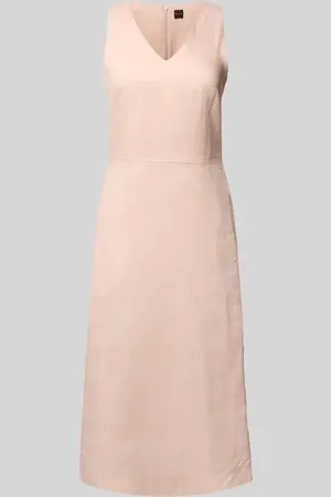 HUGO BOSS Sukienka midi z dekoltem w serek model ‘Dasico’