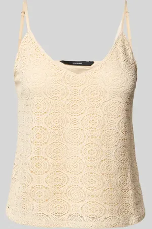 VERO MODA Top na ramiączkach o kroju comfort fit z koronką model ‘MAYA’