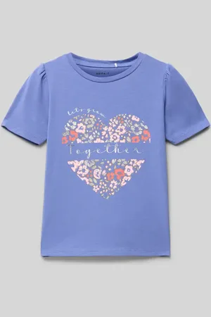 NAME IT T-shirt z dodatkiem wełny model ‘NANNA’