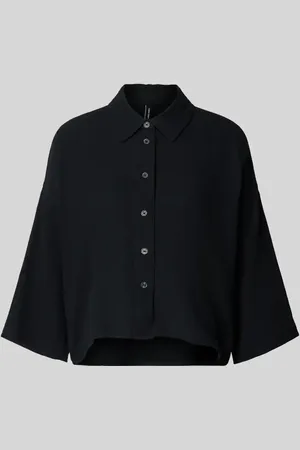 VERO MODA Bluzka koszulowa o luźnym kroju z czystej bawełny model ‘NATALI’