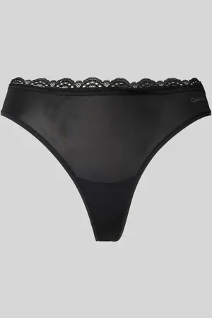 Calvin Klein Stringi obszyte koronką