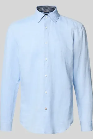 HUGO BOSS Koszula biznesowa o kroju casual fit z listwą guzikową