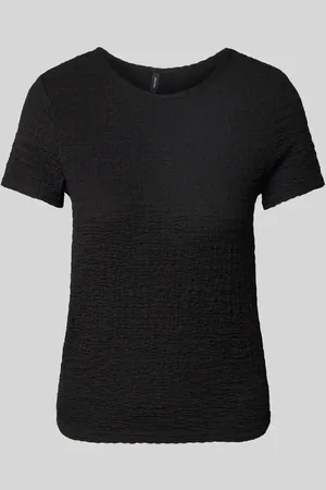 VERO MODA T-shirt o kroju regular fit z efektem marszczenia model ‘ELENE’