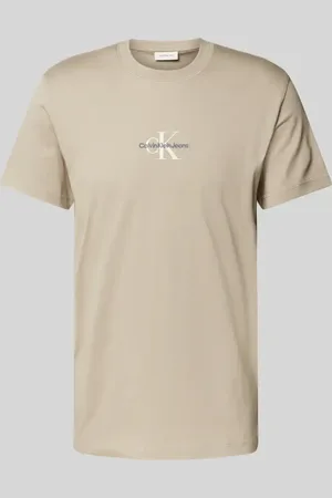 Calvin Klein T-shirt z okrągłym dekoltem i wyhaftowanym logo