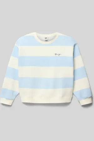 Roxy Bluza z wyhaftowanym logo model ‘LITTLE THINGS CREW’