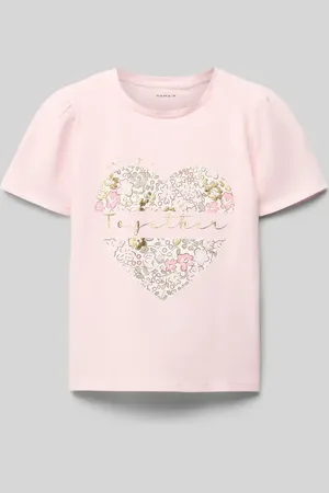 NAME IT T-shirt z dodatkiem wełny model ‘NANNA’
