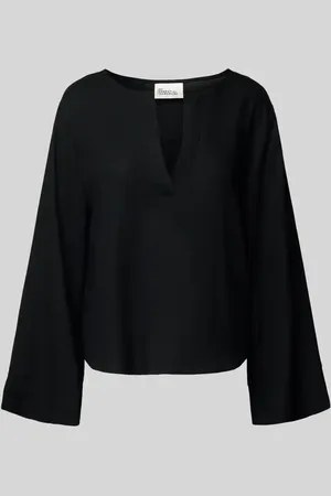 My Essential Wardrobe Bluzka z dekoltem w serek model ‘Dias’