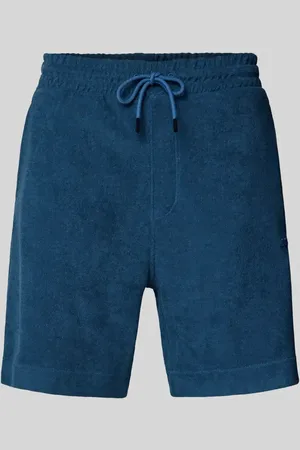 HUGO BOSS Szorty z dzianiny dresowej o kroju regular fit z wyhaftowanym logo model ‘doubletowel’