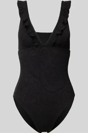 Shiwi Kostium kąpielowy ze wzorem paisley i falbanami model ‘Bobbie’