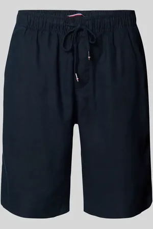 Tommy Hilfiger Szorty o kroju relaxed slim fit z mieszanki lnu