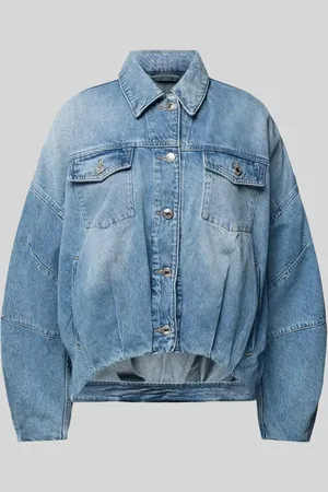 Drykorn Kurtka jeansowa o kroju oversized z dodatkiem lyocellu model ‘BLAXTON’