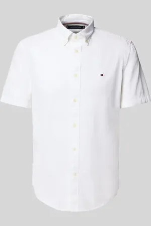 Tommy Hilfiger Koszula casualowa o kroju regular fit z krótkim rękawem model ‘FLEX’