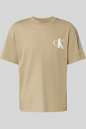 Calvin Klein T-shirt z nadrukiem z logo i okrągłym dekoltem