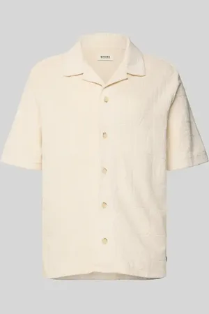 Shiwi Koszula casualowa o kroju regular fit z kołnierzem z połami model ‘Ted’