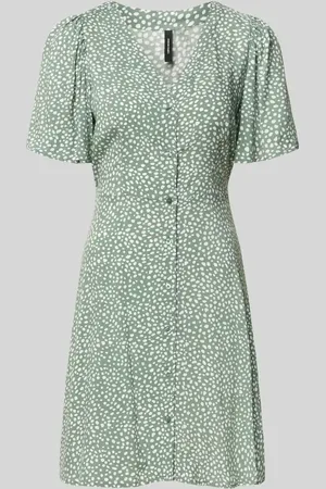 VERO MODA Sukienka mini taliowana z czystej wiskozy model ‘ALBA’