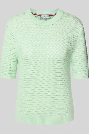 Tommy Hilfiger Sweter szydełkowy o kroju regular fit z mieszanki bawełny