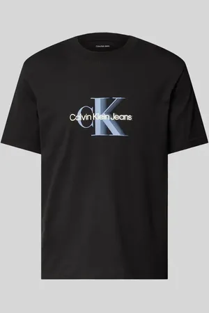 Calvin Klein T-shirt z nadrukiem z logo i okrągłym dekoltem