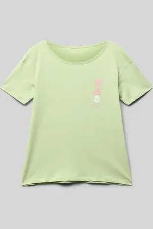 Roxy T-shirt z nadrukiem z logo model ‘DAY AND NIGHT’