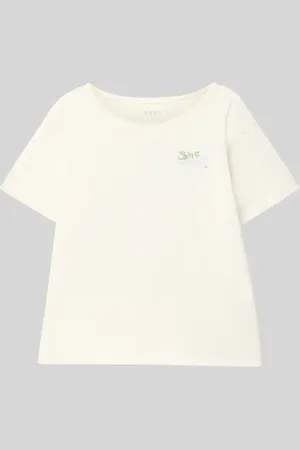 Roxy T-shirt z nadrukiem ze sloganem