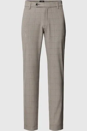 JACK & JONES Spodnie ze wzorem w kratę glencheck