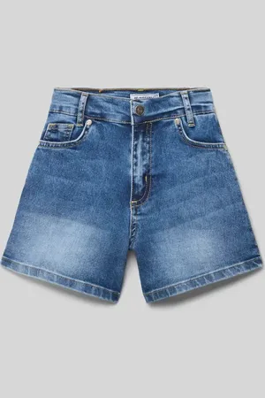 Blue Effect Szorty jeansowe o kroju regular fit z naszywką z logo
