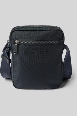 HUGO BOSS Torba na ramię z aplikacją z logo model ‘Catch_3.0’