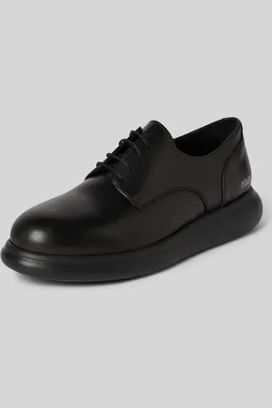Karl Lagerfeld Buty sznurowane ze skóry z detalem z logo