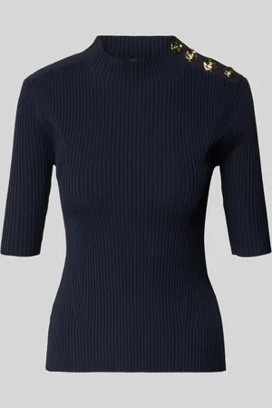 Ted Baker Bluzka z dzianiny z ozdobnymi guzikami i rękawem o dł. 1/2