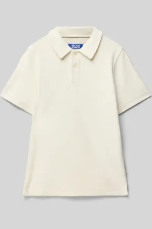 JACK & JONES Koszulka polo o kroju regular fit z krótką listwą guzikową
