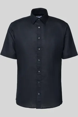 Jake*s Koszula biznesowa o kroju slim fit z listwą guzikową