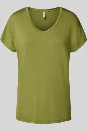 soyaconcept T-shirt z dekoltem w serek model ‘Marica’