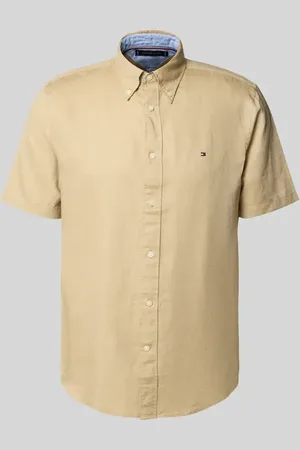 Tommy Hilfiger Koszula casualowa o kroju regular fit z mieszanki bawełny i lnu