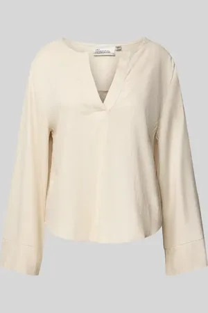 My Essential Wardrobe Bluzka z dekoltem w serek model ‘Dias’