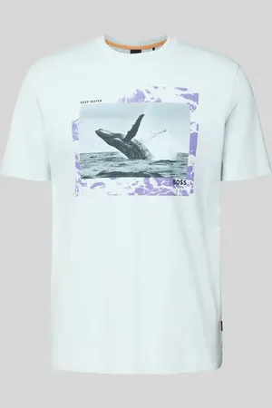 HUGO BOSS T-shirt z nadrukowanym motywem
